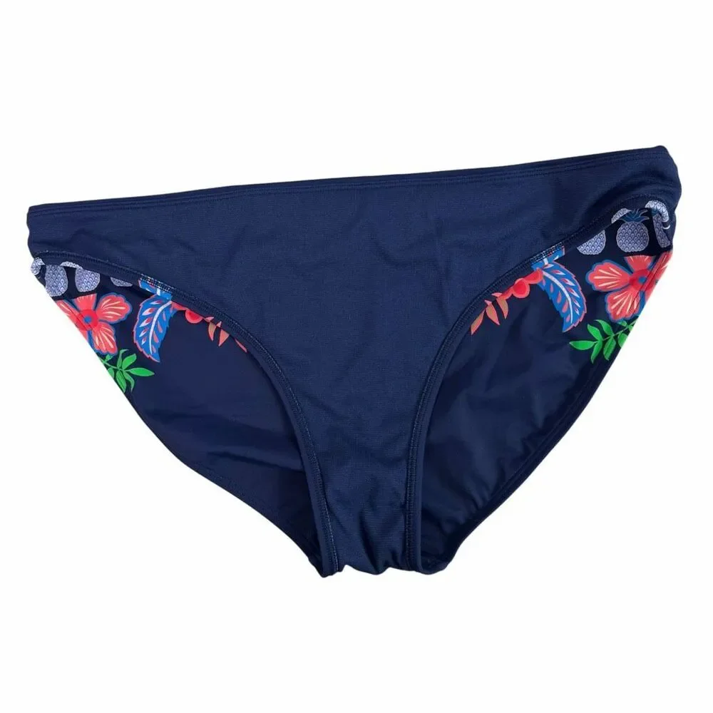 Boden size 12 Ithaca Colorblock Bikini Top & Pineapple Print Bottom